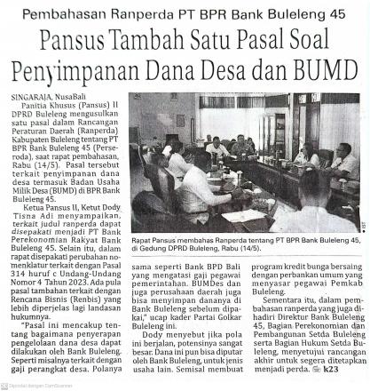 Pansus Tambah Satu Pasal Soal Penyimpanan Dana Desa dan BUMND